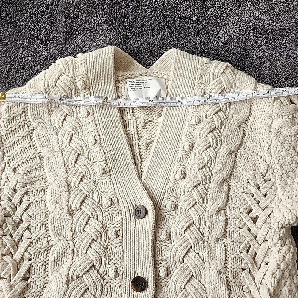 FRAYI.D Cream Cable Knit Cardigan (New) - Picture 11 of 16